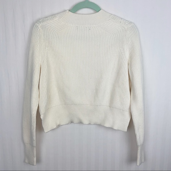 Kendall & Kylie Cream Off White Crop Sweater Small - Picture 5 of 5